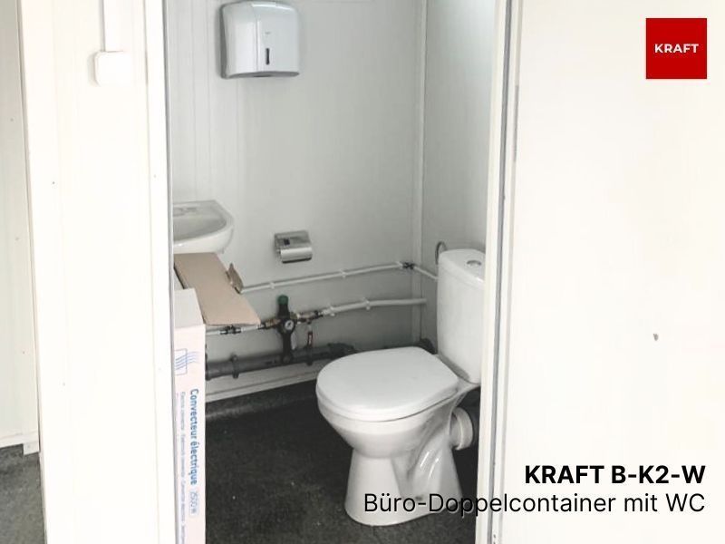 Bürocontainer Doppelcontainer mit oder ohne WC / Toilette (NEU) in Bielefeld