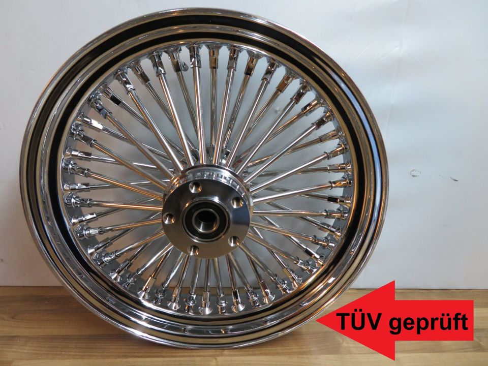 AUF LAGER! H-D BIG SPOKE RAD MIT TÜV CHROM 3.5x16" HINTERRAD in Pfeffenhausen