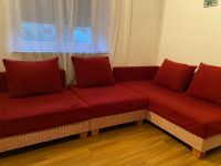 Rotes Sofa mit Rattan Nordrhein-Westfalen - Sundern (Sauerland) Vorschau