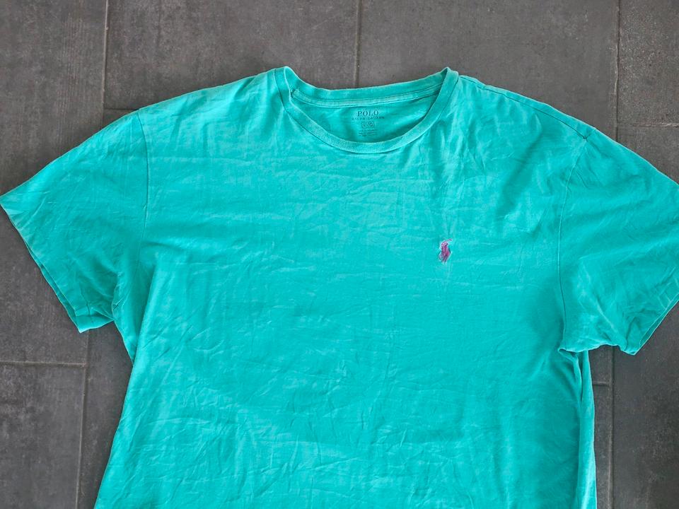 Polo Ralph Lauren T-Shirt in Größe L türkis - top Zustand - in Königswinter