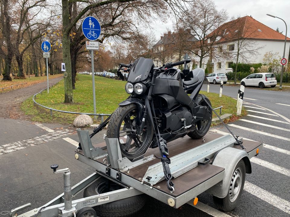 Motorradanhänger Motorrad Transport Anhänger Roller 750KG mieten in Meine