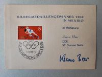 Autogrammkarte Klaus Beer Olympia-Silber-Medaille Brandenburg - Wittenberge Vorschau