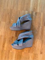 H&M Wedges Sommerschuhe Samt weich Gr. 39 grau High Heels Rheinland-Pfalz - Mainz Vorschau