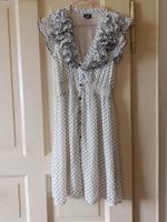 H&M Sommerkleid – Gr. 36 – Weiß mit schwarzen Punkten – Volants & München - Sendling Vorschau