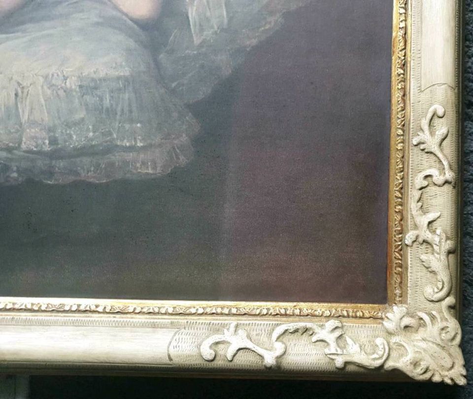 Kunstdruck auf Holz Die nackte Maja De Goya Conzen 1660er Rahmen in Essen