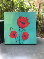 Original Wandbild Mohn-Blüten Acryl auf Leinwand Berlin - Schöneberg Vorschau