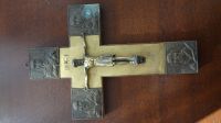 Holzkreuz Kruzifix Korpus mit Messingverzierung Vintage Deko 1920 Aachen - Aachen-Soers Vorschau