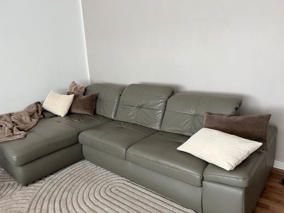 Kein Ikea! Ledersofa mit Boxspring Federung Couch Sofa in Saarbrücken