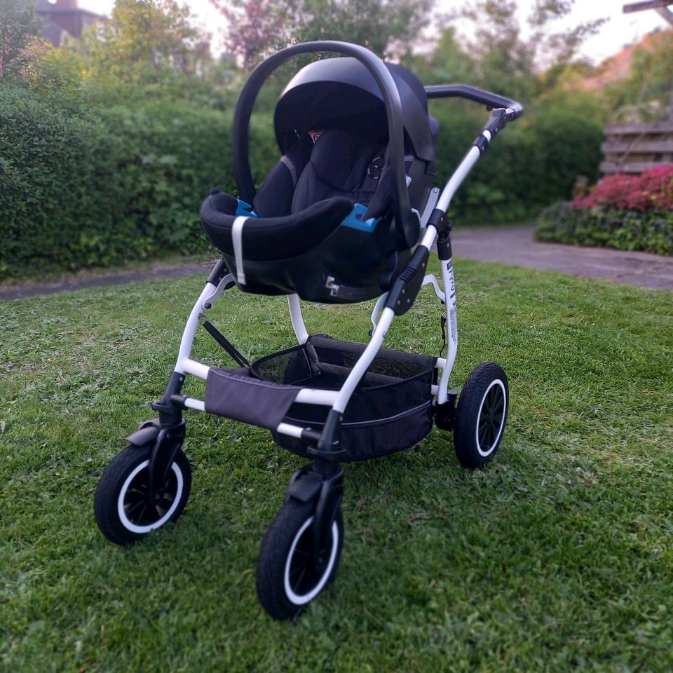 Kinderwagen 3 in 1 Jedo "Fyn Alu-Line " mit Lutfbereifung in Stade