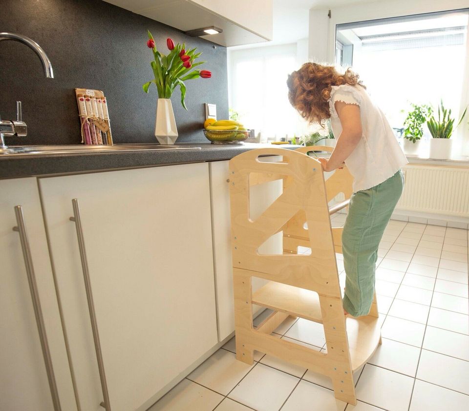 Lernturm Montessori, Küchenhelfer für Kinder aus Holz, natur, NEU in Stuttgart