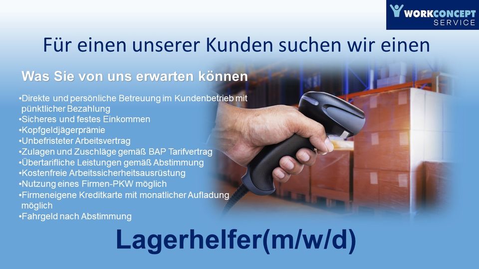 Lagerhelfer (m/w/d) in Friedewald