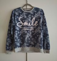 Sweatshirt mit Print - blau/grau/weiß - Gr. M/38 Bayern - Schweinfurt Vorschau