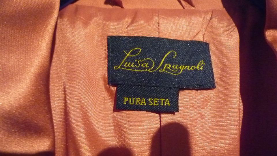 Luisa Spagnoli Cardigan Longjacke Seidenmantel Gr. 40/42 in Lähden