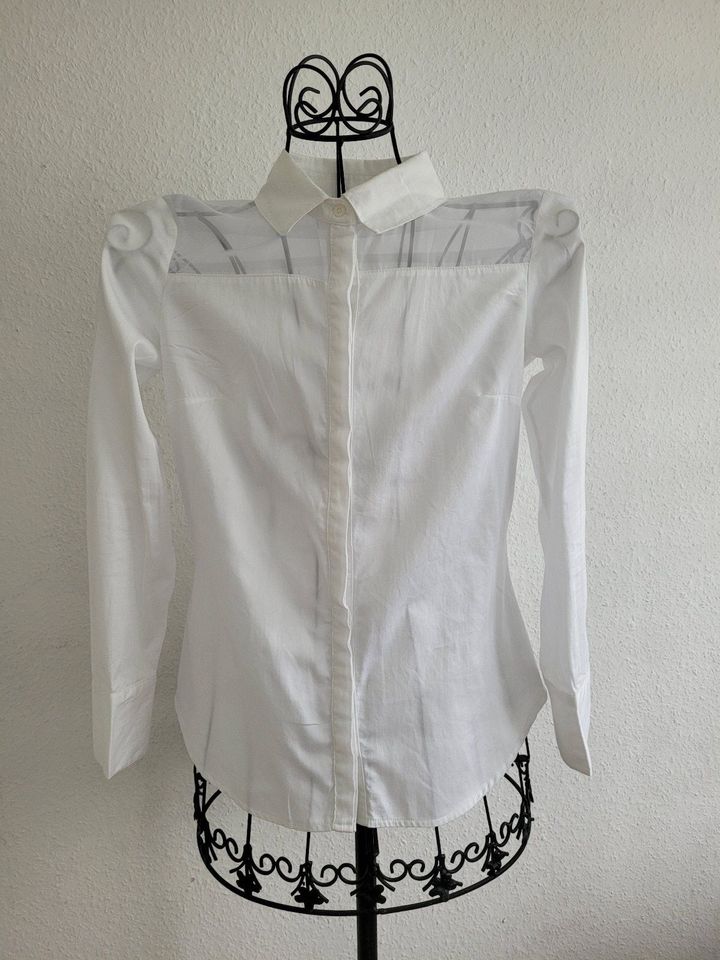 Elegante weiße Business Bluse oder Hemd in Wuppertal