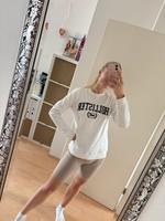Hollister Logo Sweatshirt Pulli Pullover weiß Burglesum - St. Magnus Vorschau