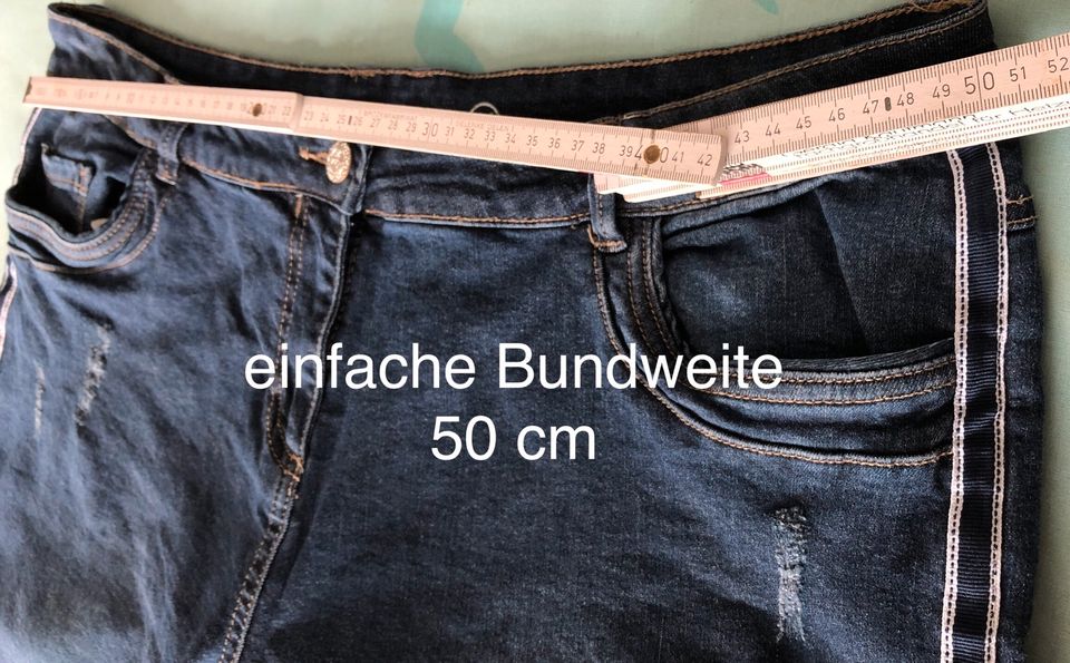 Gina Boyfriend Jeans mit Elasthan, Gr. 46, neuwertig in Worbis