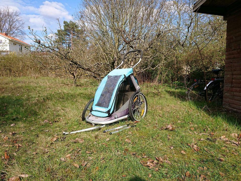 Croozer for one blau Fahrradanhänger cruzer Anhänger in Geltow