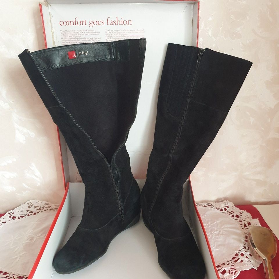 Högl" Damen Velourkid-Leder Stifel Gr.4,5 (37,5) NP:169,90€ in Mainz