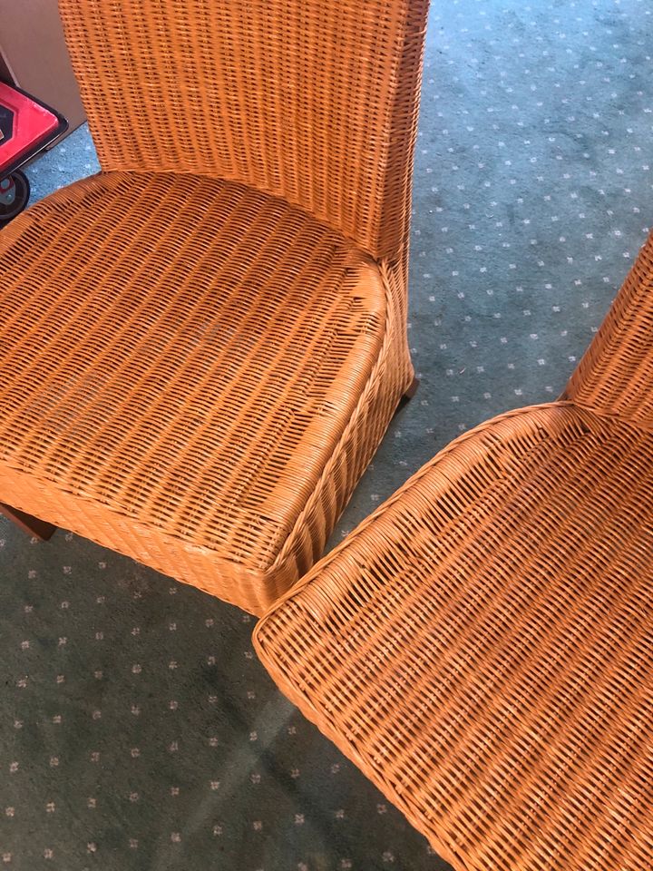 Rattan Stühle 2 Stück super ausgefallen Top Zustand! in Essen