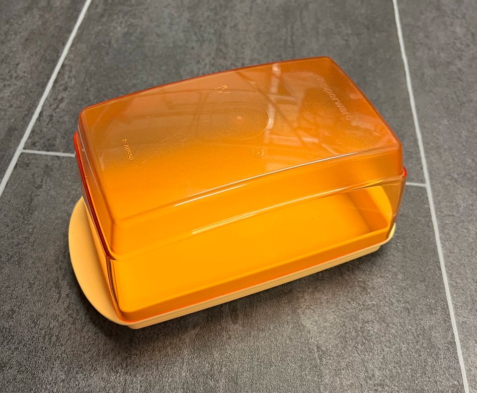 Tupperware Butterdose gelb orange in Uetersen