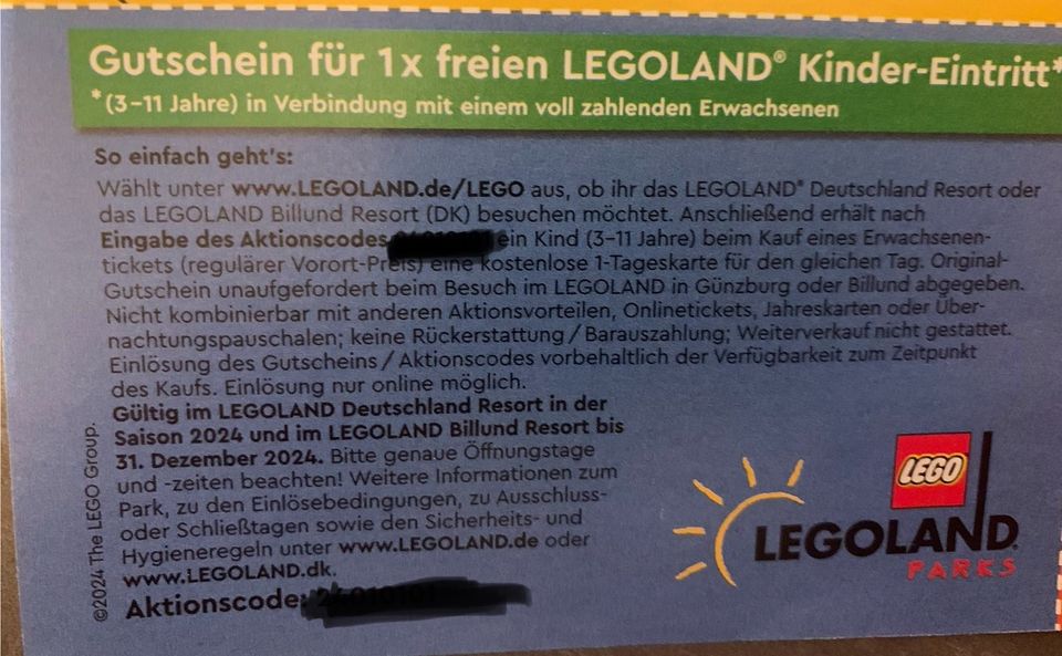 Legoland Kind gratis in München