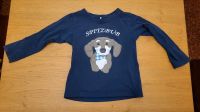 Blaues Langarmshirt mit Hund / Dackel "Spitzbub", Gr. 98 Baden-Württemberg - Neustetten Vorschau