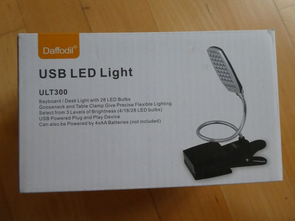 Daffodil ULT300 USB/Batterie Netzkabel LED Lampe mit 28 LEDs NEU in Pliezhausen