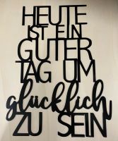 Schriftzug glücklich sein Wanddeko Deko Spruch Nordrhein-Westfalen - Velen Vorschau