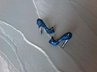 Ohrstecker Highheels blau glitzer Silvester Weihnachten Ohr/ringe Baden-Württemberg - Karlsruhe Vorschau