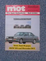 Prospekt Sonderdruck mot 23/1984 Mercedes W201 190E Audi 90 BMW 3 Bayern - Kulmbach Vorschau