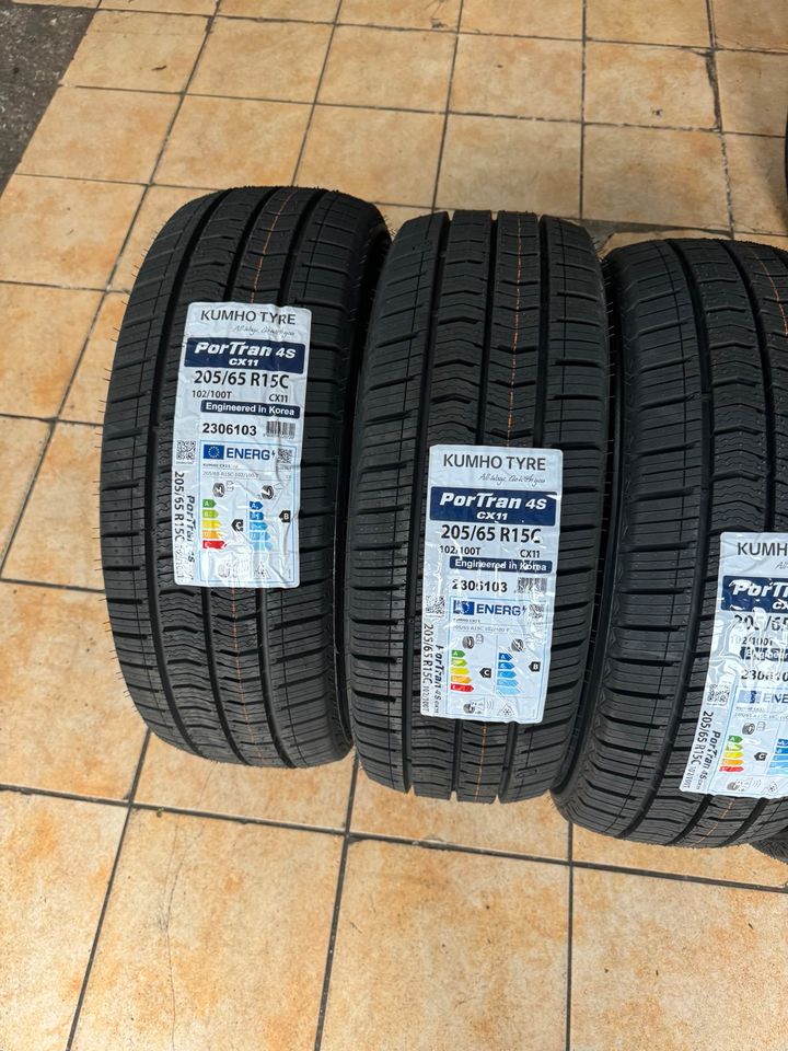 205/65R/16C 102/100T Kumho PorTran 4S CX11 inkl.Montage NEU in Aschaffenburg