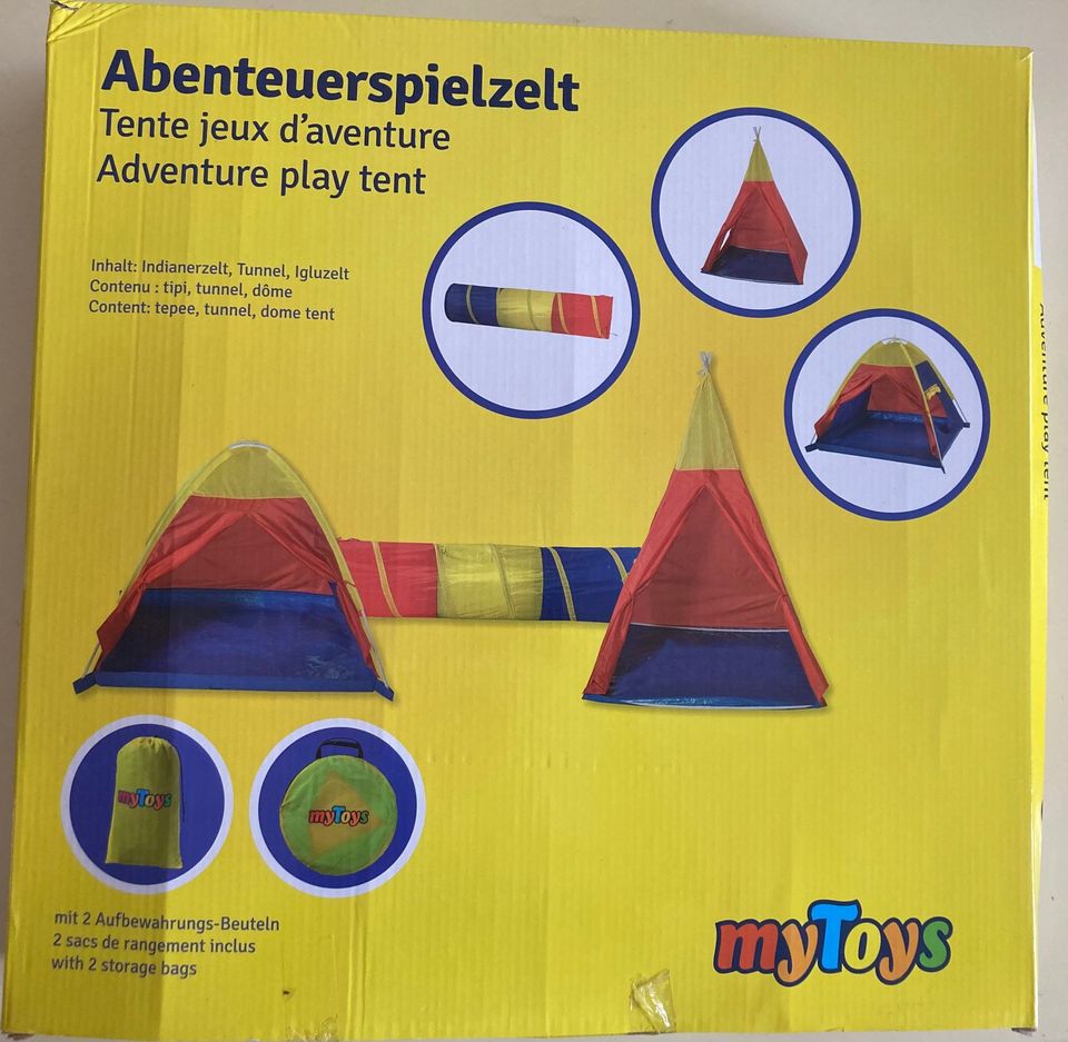 myToys  Abenteuerspielzelt Indianerzelt Tunnel Igluzelt unbenutzt in Duisburg