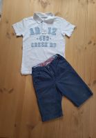 H&M kurze blaue Hose mit Poloshirt weiß Gr. 122 Bayern - Eggenfelden Vorschau