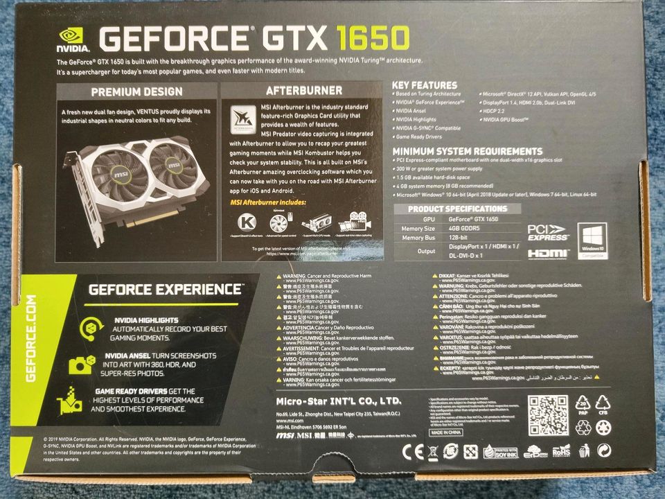 MSI GeForce GTX 1650 in Köngen