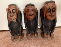 Die drei weisen Affen Holz-Skulpturen Brandenburg - Luckenwalde Vorschau