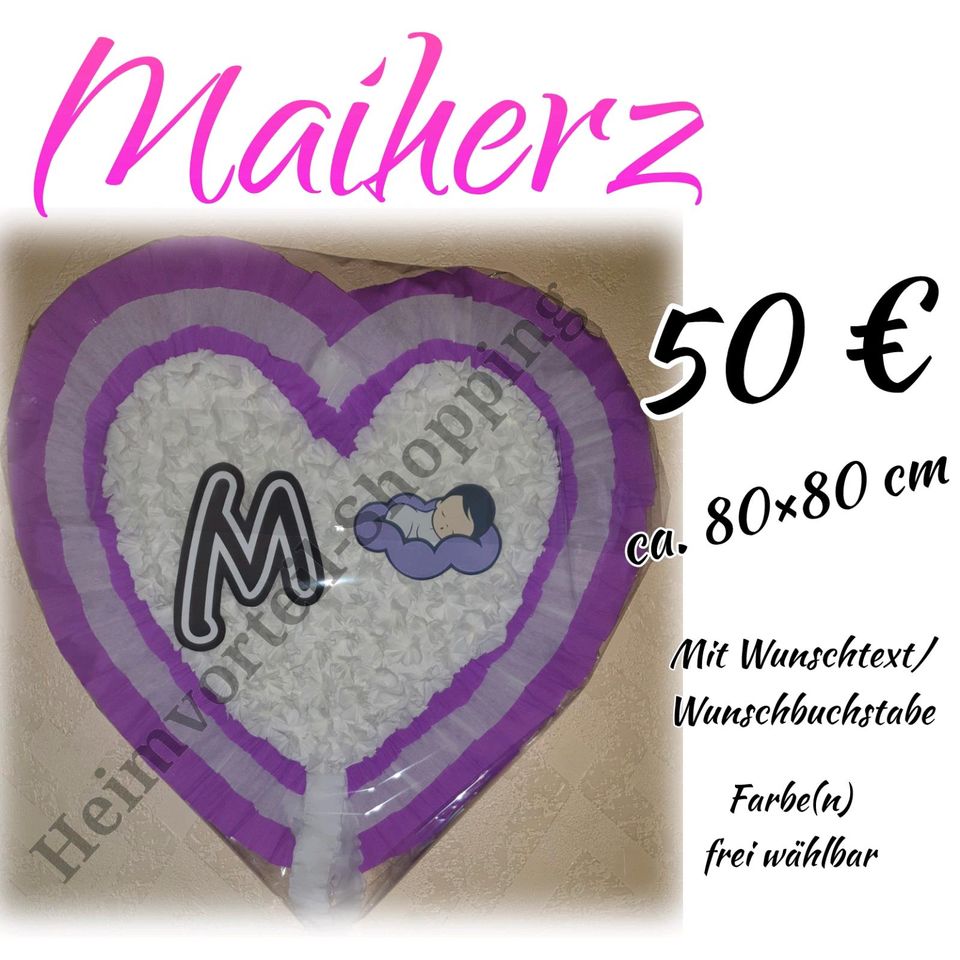 Maiherz ♥️ Maibild ♥️ NEU ♥️ Personalisiert ♥️ in vielen Größen♥️ in Inden