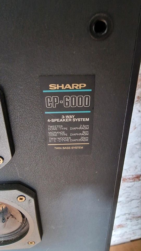 Sharp gp6000 standlautsprecher in Holle