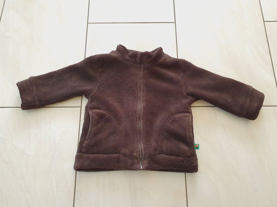 Teddyplüsch Plüschjacke Frühlingsjacke Jacke dunkelblau 74/80 12M in Wolfsburg