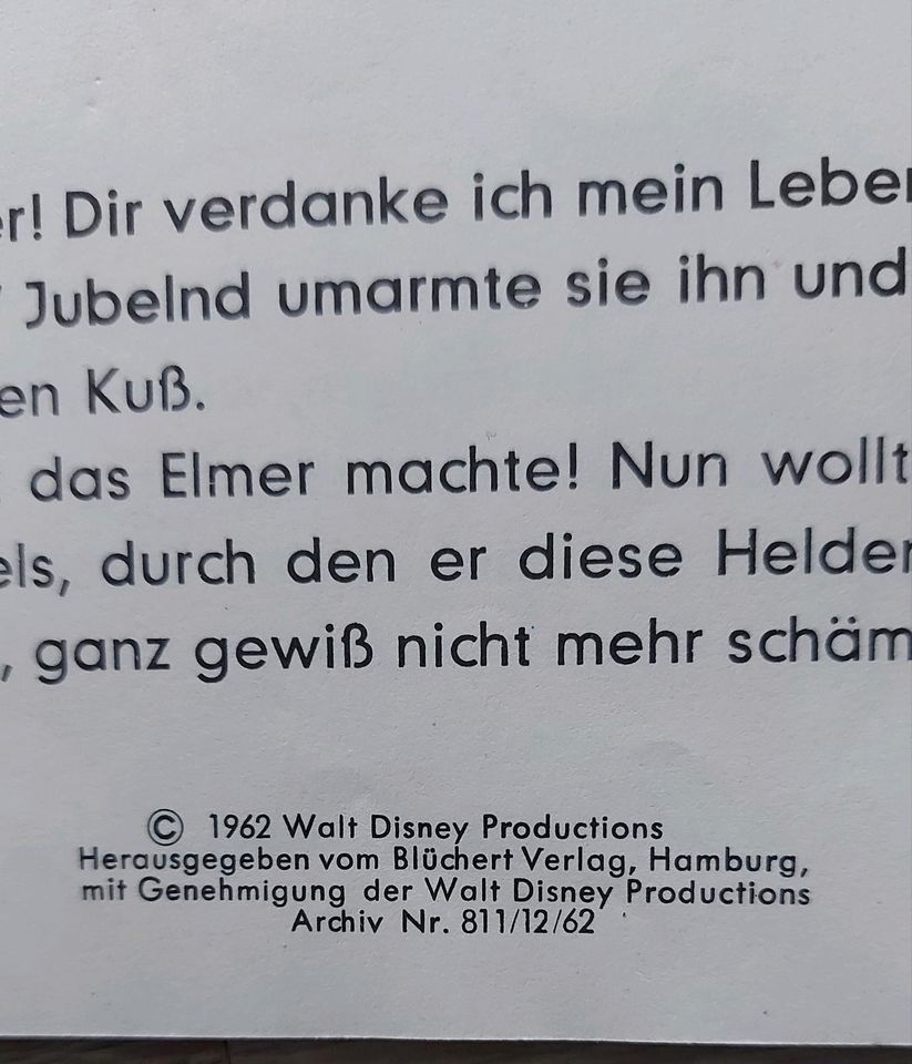 Walt Disney Elmer Heft 1962 in Hamburg