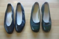 2 Paar Damenschuhe - Slipper - Leder - blau + grün - 40 Niedersachsen - Hage Vorschau