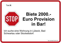 Lübeck oder näheren Umgebung, biete 2000,-  Provision in Bar. Lübeck - St. Gertrud Vorschau