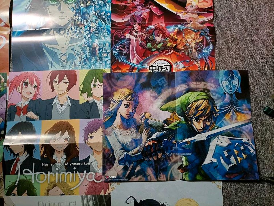 Verschiedene Anime Poster Aot Pokemon Demon Slayer Vanitas mha bl in Harsum