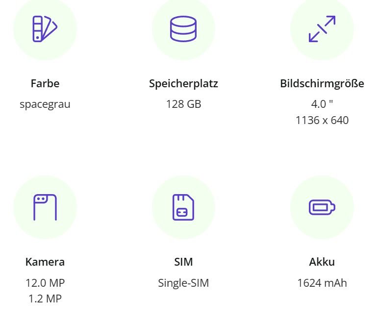 Gebrauchtes Iphone SE (2016) 128GB spacegrau, Handy + Hüllen in Bad Tölz