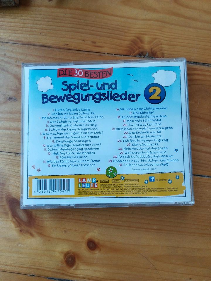 Die 30 besten Spiel- und Bewegungslieder CD in Bergrheinfeld