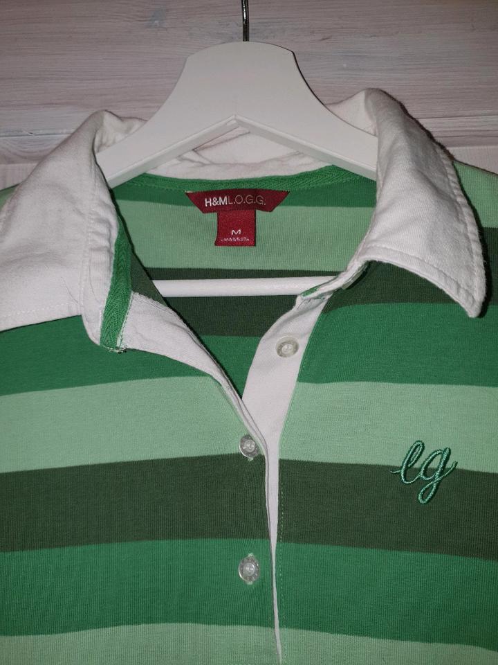 Neuwertiges gestreiftes Polo Longsleeve H&M L.O.G.G Gr.M in Schwedeneck