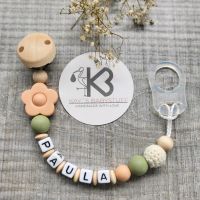 Schnullerkette mit Name Schnullerkette Greifring Kinderwagenkette Baden-Württemberg - Berkheim Vorschau