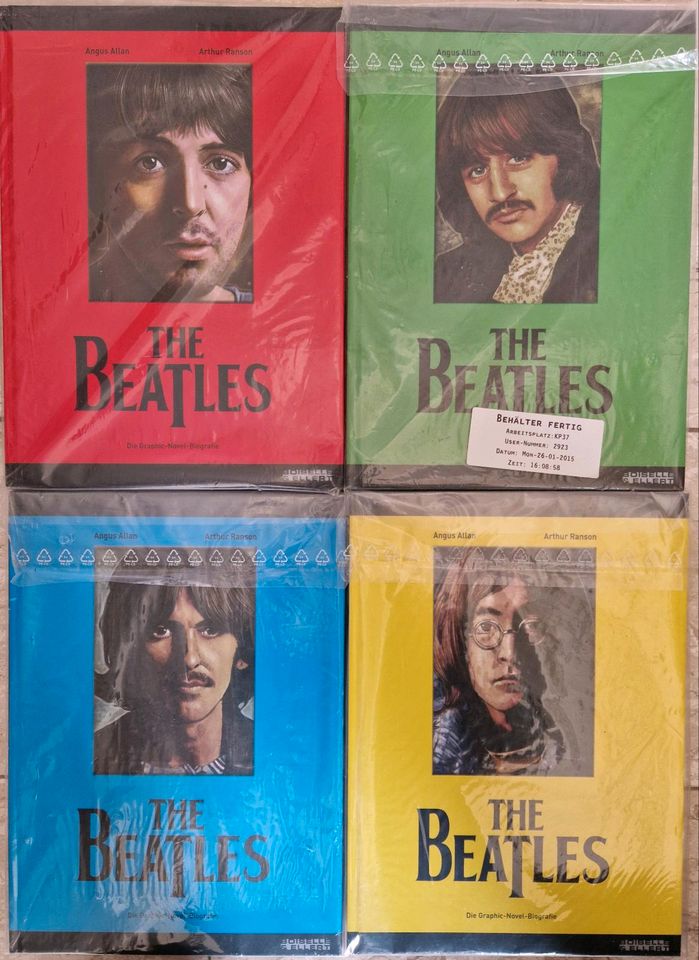 The Beatles Sammlung, Bücher, Tassen, Gläser, Postkarten, Schild in Zellertal