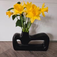 große Vase schwarz formschön modernes Design Sachsen-Anhalt - Salzatal Vorschau