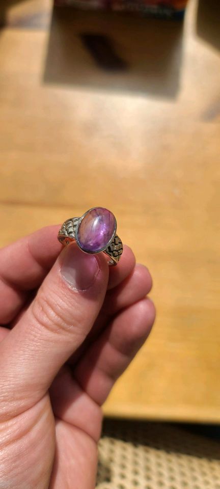 Amethyst Ring Silber Nordisch 20mm in Wedel