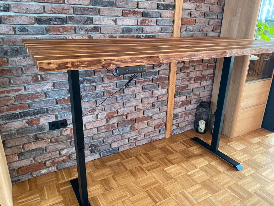 *NEU Schreibtisch Teak Massivholz höhenverstellbar 200x100 in Bochum